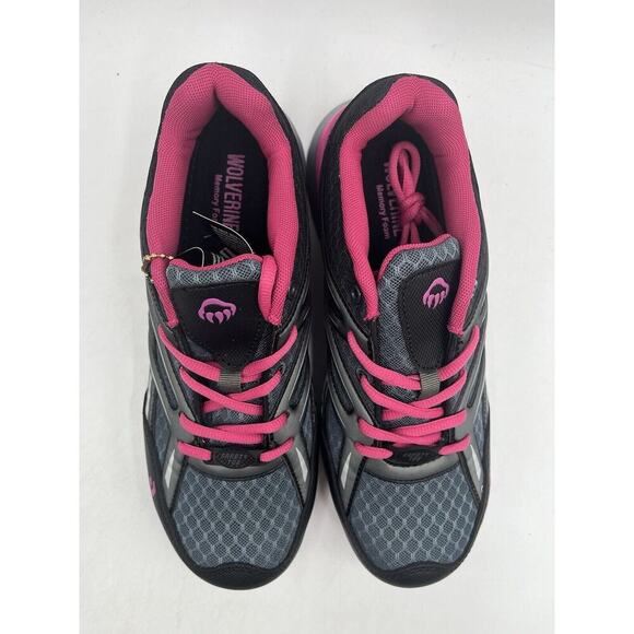 NEW Wolverine JETSTREAM Women's Work Shoe Grey Pink US Size 9.5M NIB - Picture 6 of 11